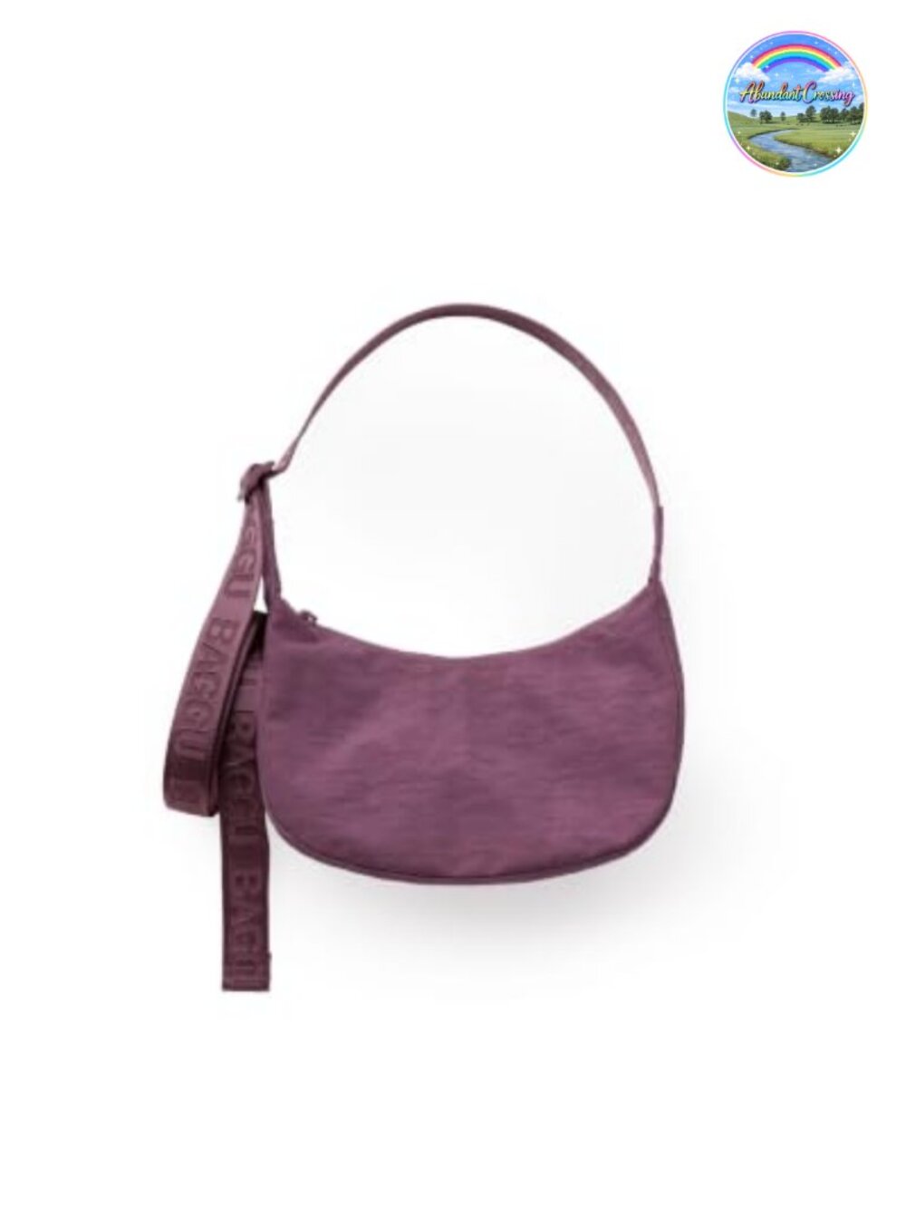 Recycled Nylon Crescent Crossbody Bag